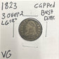 1823 3 over 2 LG E Capped bust dime DVG-8 4018.D8 — Obverse