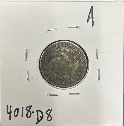 1823 3 over 2 LG E Capped bust dime DVG-8 4018.D8 — Reverse