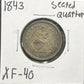 1843 Seated Quarter XF-40 5113.40-A — Obverse