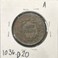 1837 Coronet Head Cent 1036.D20-A — Reverse