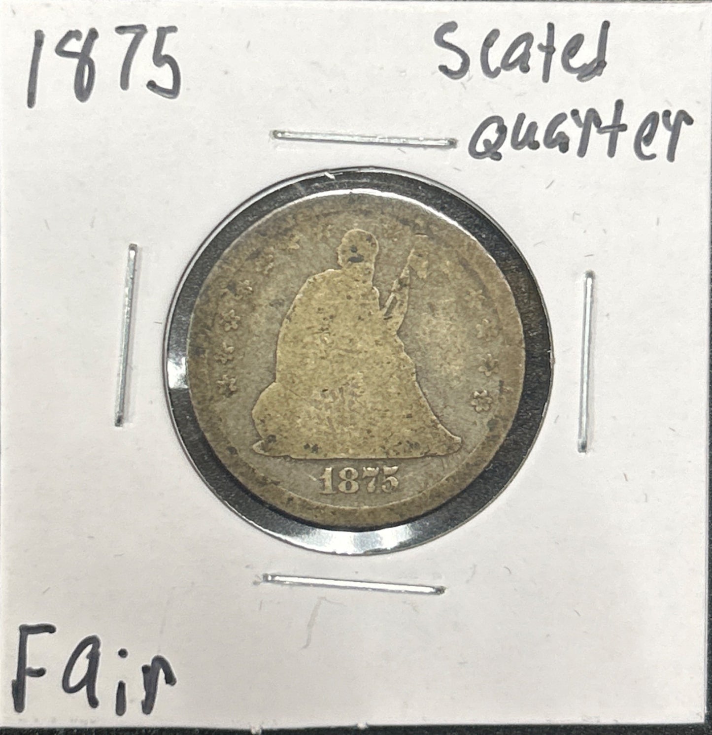 1875 Seated Quarter 5148.D2-A — Obverse