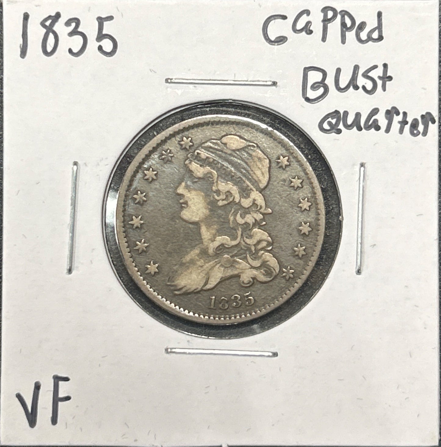 1835 Capped Bust Quarter 5090.D25-A — Obverse