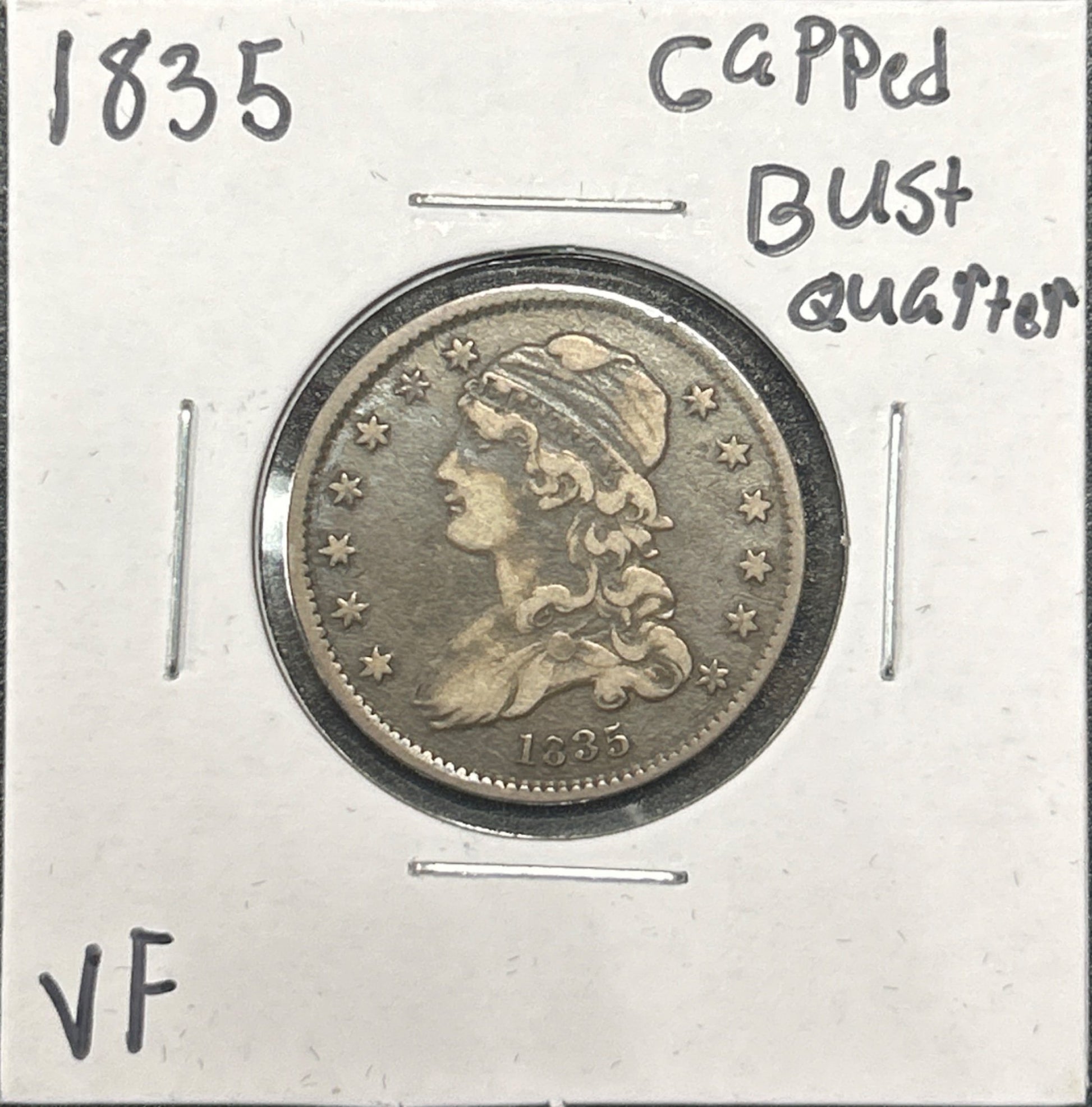 1835 Capped Bust Quarter 5090.D25-A — Obverse