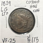 1829 Lg Ltr Coronet Head Cent 955.25-A — Obverse