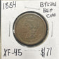 1854 Braided Hair Cent 1174.45-A — Obverse