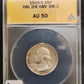 1945 S Washington Quarter Double Die Obverse Die 2 AU 50 ANACS 326578.50-00582950049777241000 — Obverse