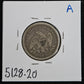 1857 Seated Liberty Quarter VF20 5128.20-A — Reverse