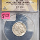 1913 Buffalo Nickel Variety 2 Obverse Lamination Reverse Rim Cud EF45 PH26 — Obverse
