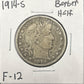 1914-S Barber Half 6624.12-A — Obverse