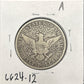 1914-S Barber Half 6624.12-A — Reverse