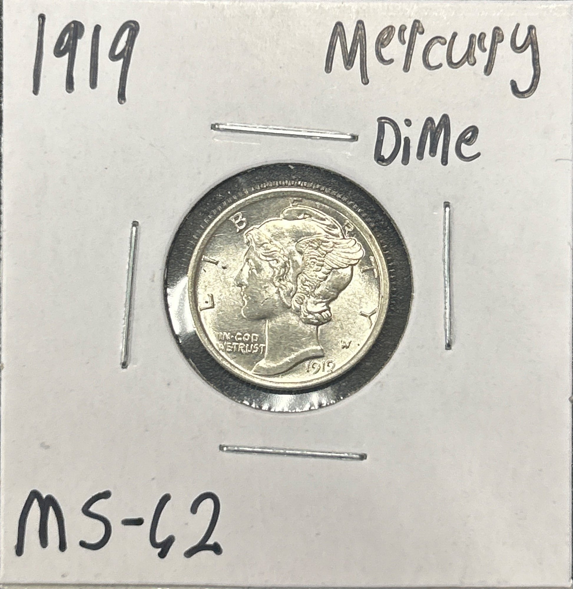 1919 Mercury Dime 4475.62-A — Obverse