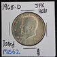 1968-D Kennedy Half Dollar Light Rim Toning MS62 6924.62T-A — Obverse