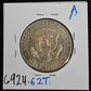 1968-D Kennedy Half Dollar Light Rim Toning MS62 6924.62T-A — Reverse