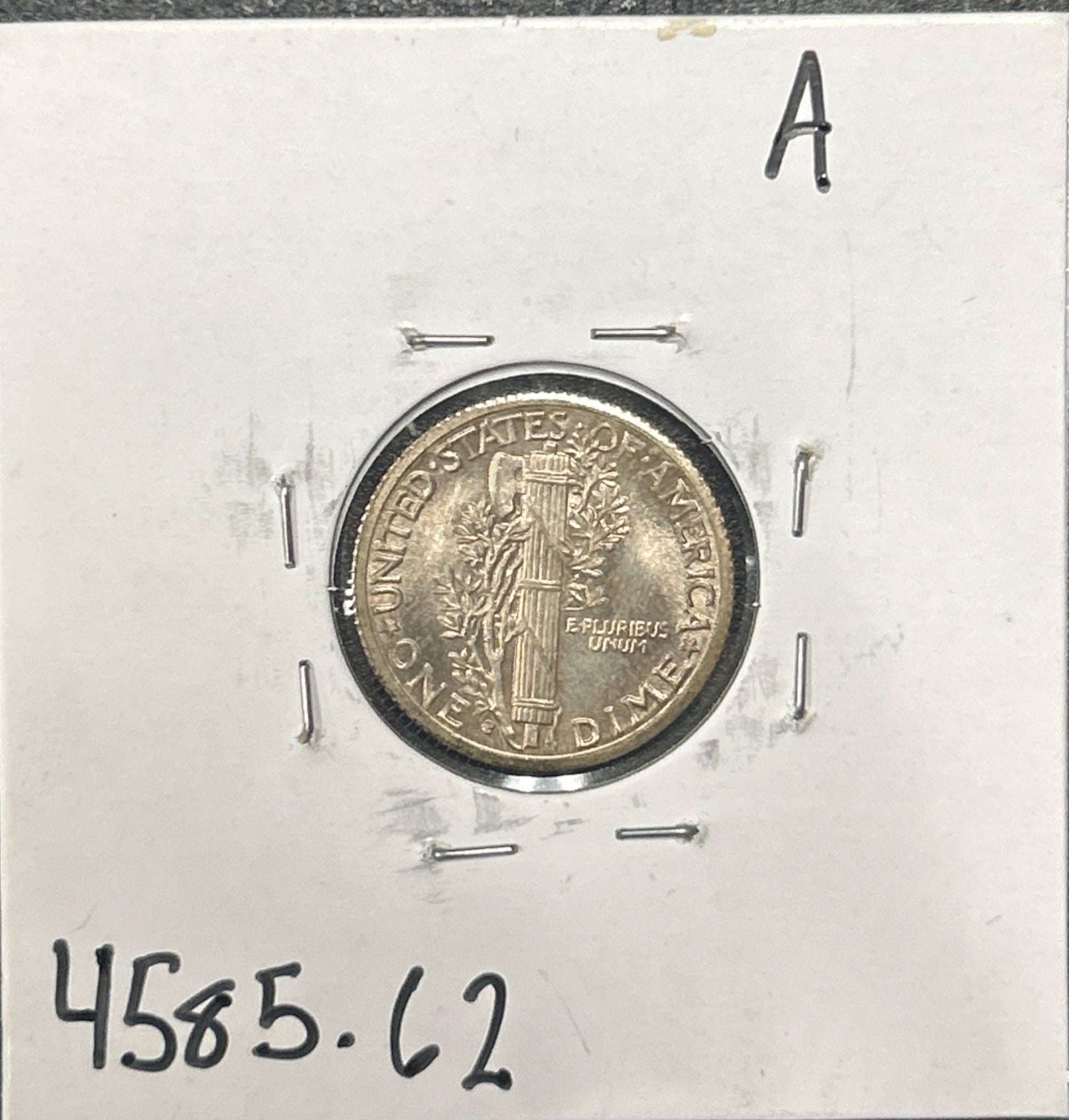 1936-S Mercury Dime 4585.62-A — Reverse