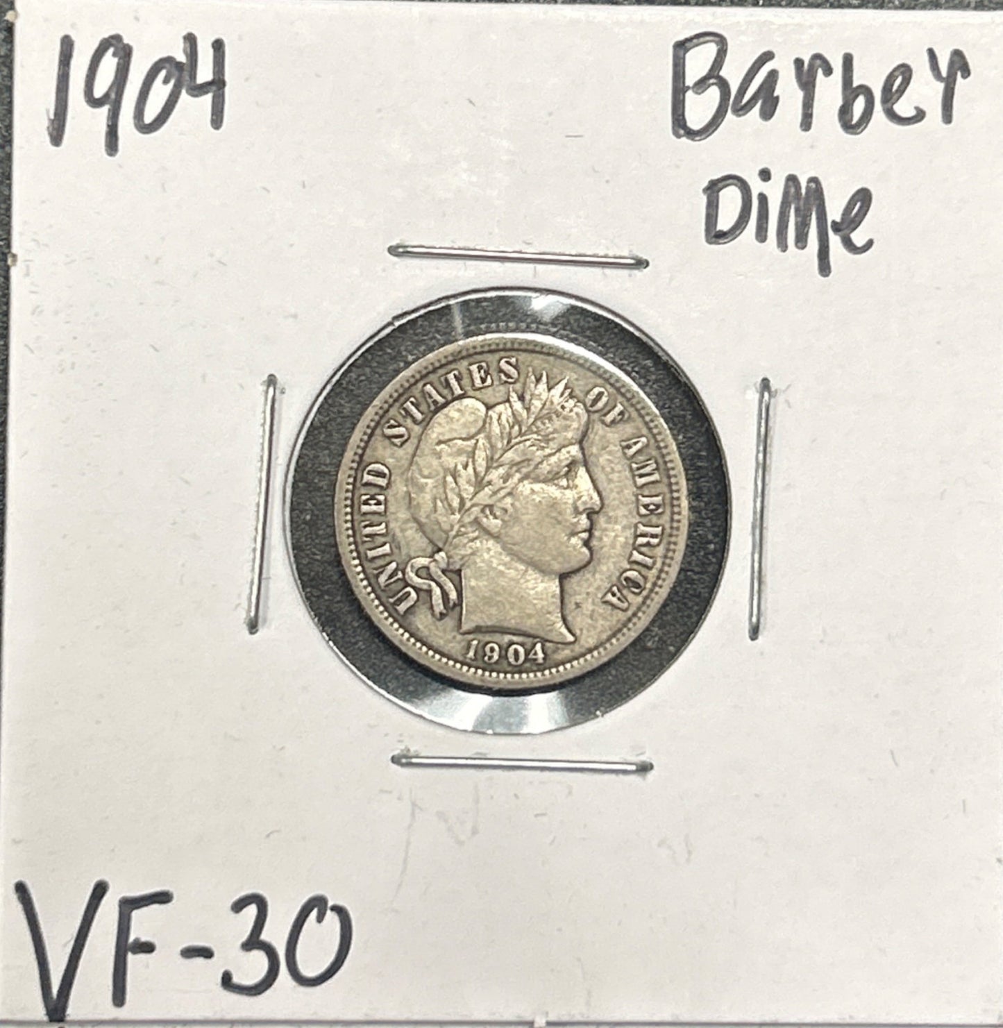 1904 Barber Dime 4333.30-A — Obverse