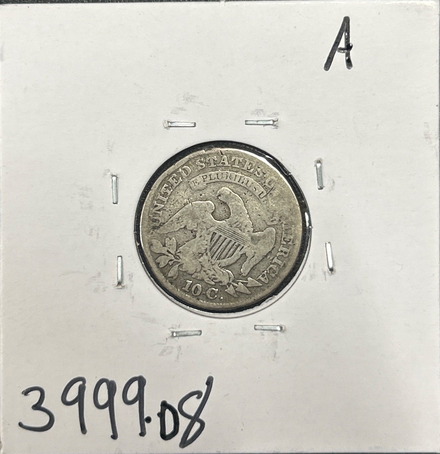 1831 Capped Bust Dime 3999.D8-A — Reverse