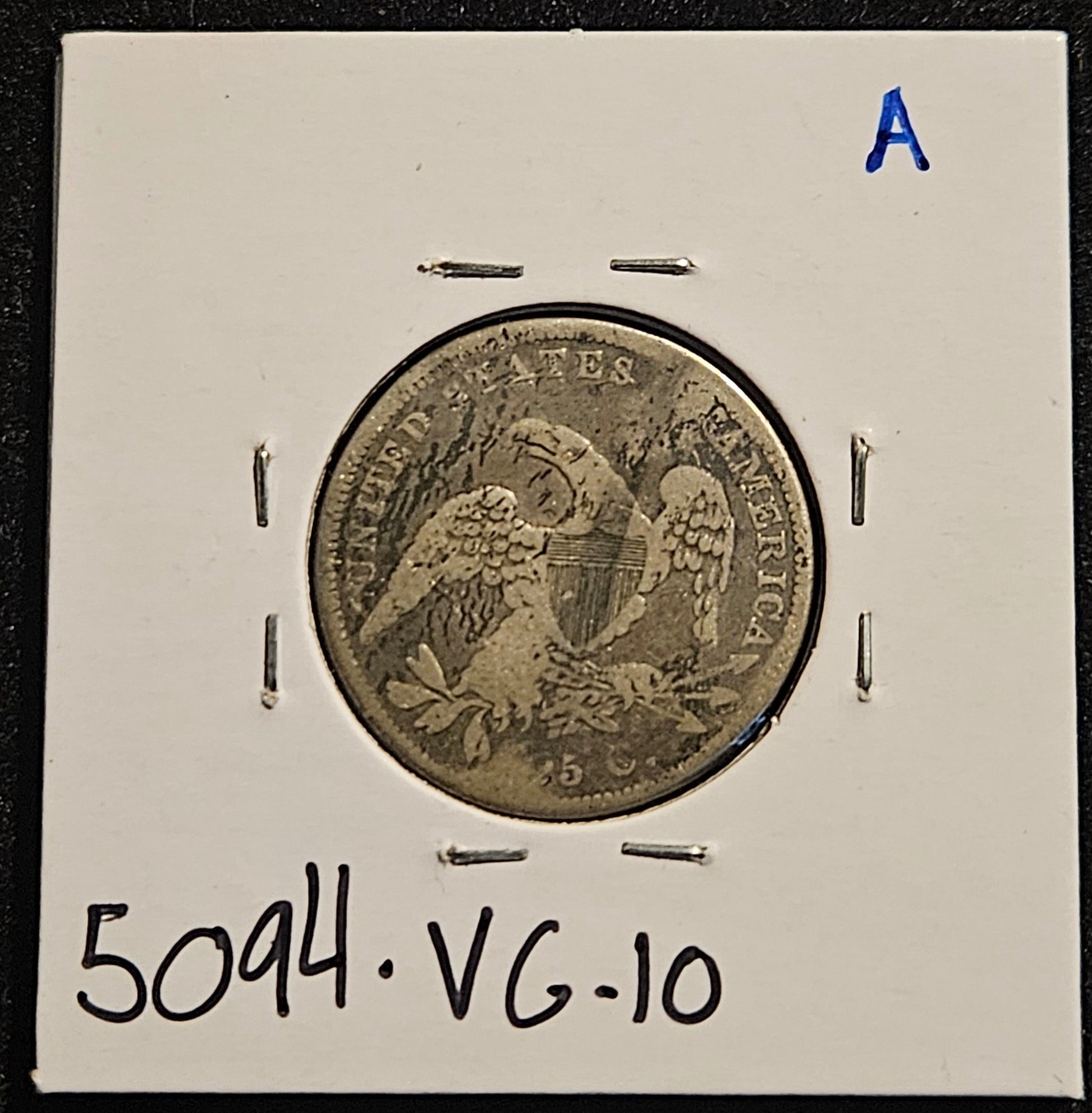 1837 Capped Bust Half Dollar Very Good Details — Reverse