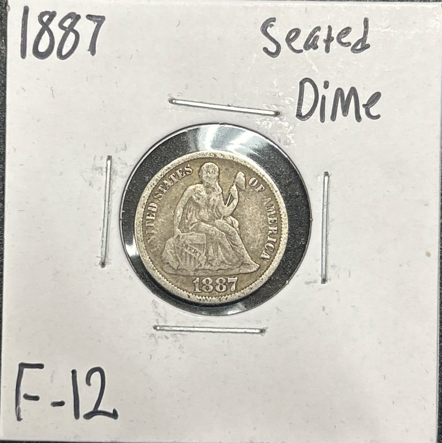 1887 Seated Dime 4083.12-A — Obverse
