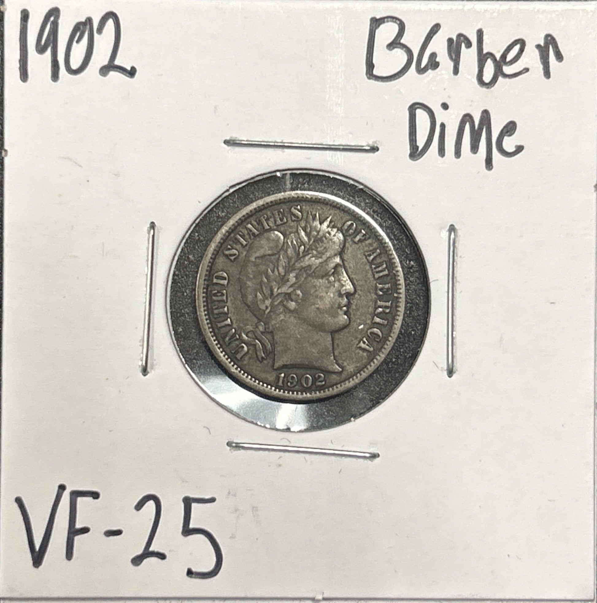 1902 Barber Dime 4331.25-A — Obverse
