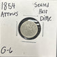 1854 Arrows Seated Half Dime 3780.6-A — Obverse