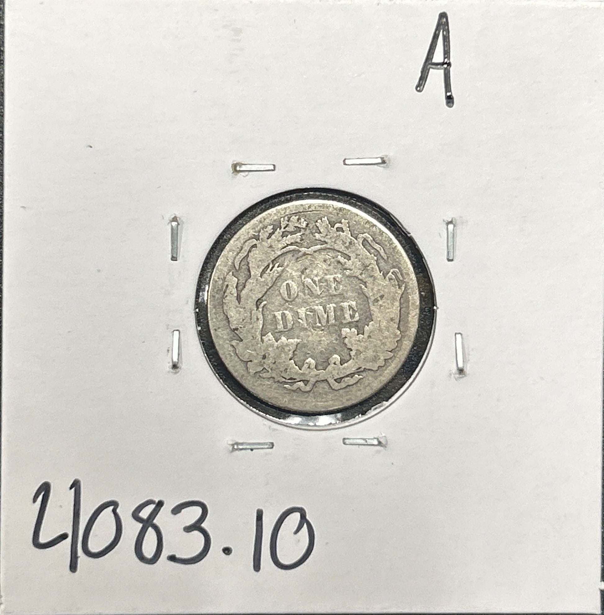 1887 Seated Dime 4083.10-A — Reverse