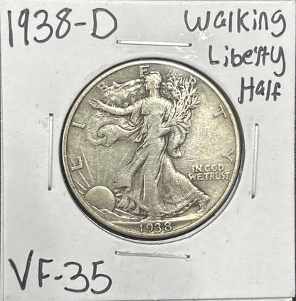 1938-D Walking Liberty Half 6739.35-B — Obverse