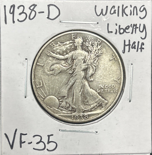 1938-D Walking Liberty Half 6739.35-B — Obverse