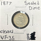 1877 Seated Dime 4073.D35-A — Obverse