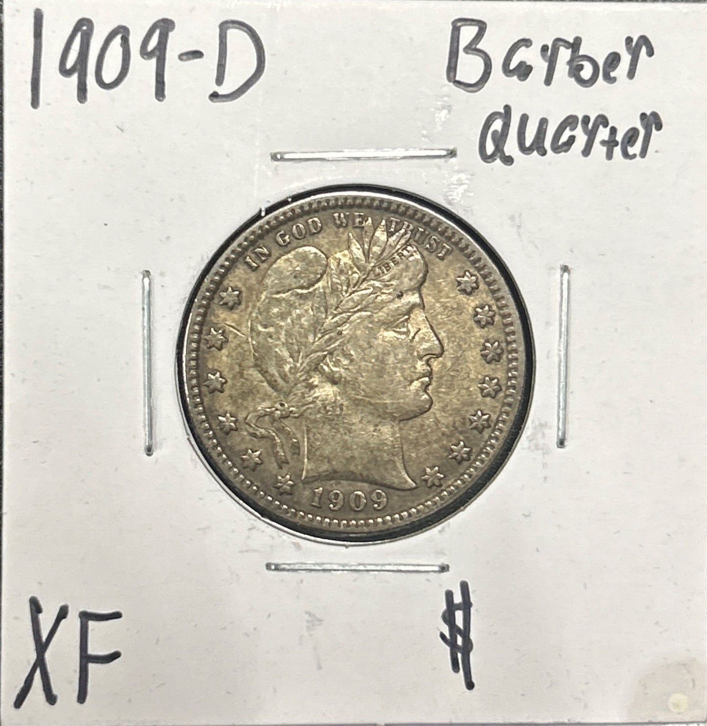 1909-D Barber Quarter 5448.D40-A — Obverse