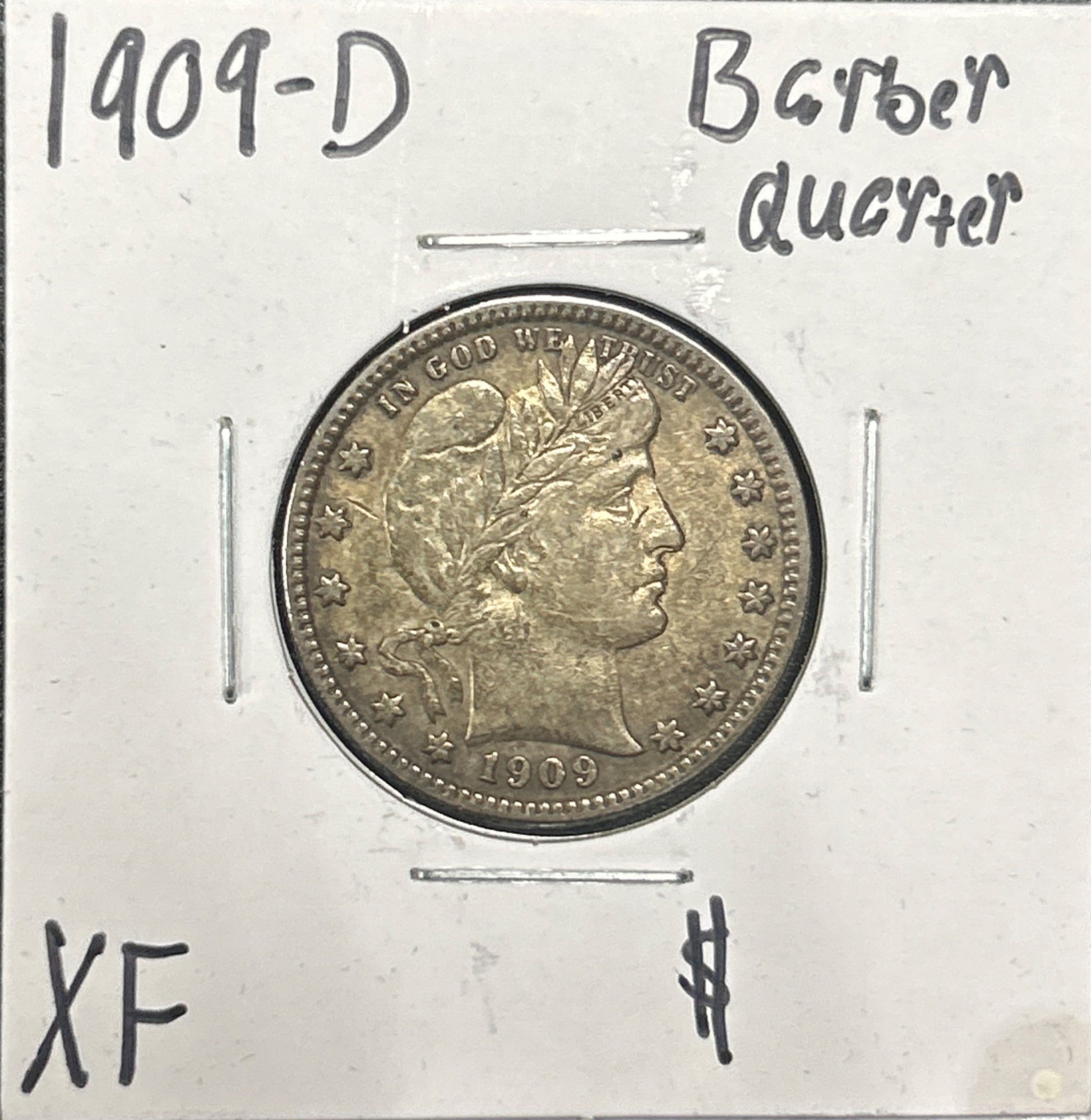 1909-D Barber Quarter 5448.D40-A — Obverse