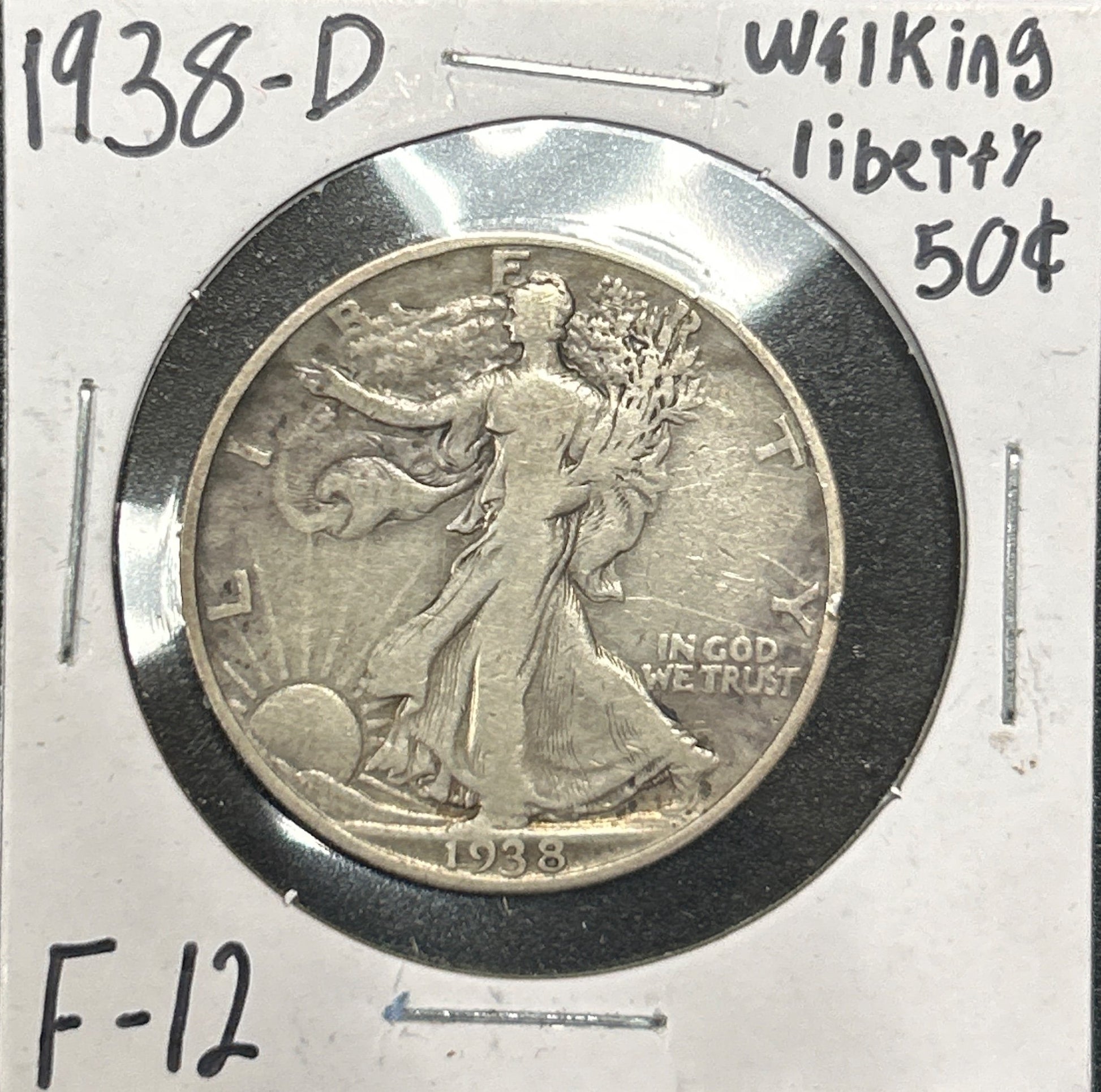 1938-D Walking Liberty Half 6739.12-A — Obverse