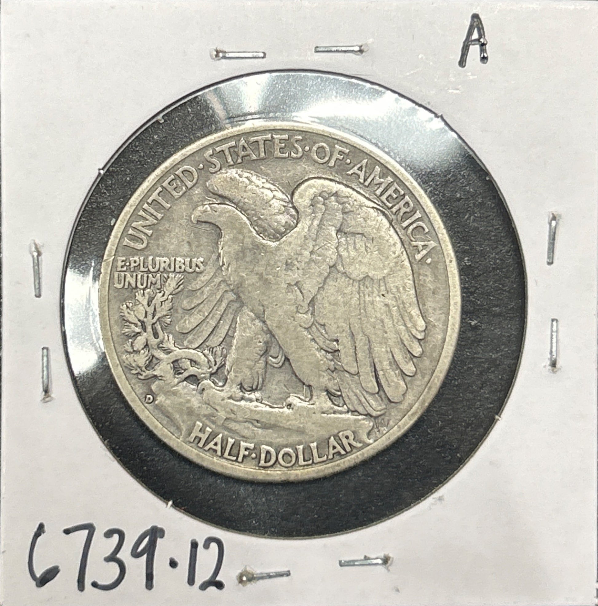 1938-D Walking Liberty Half 6739.12-A — Reverse