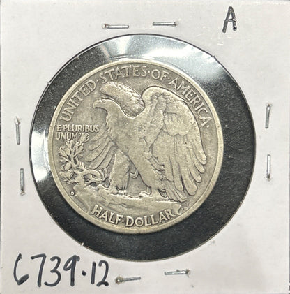 1938-D Walking Liberty Half 6739.12-A — Reverse