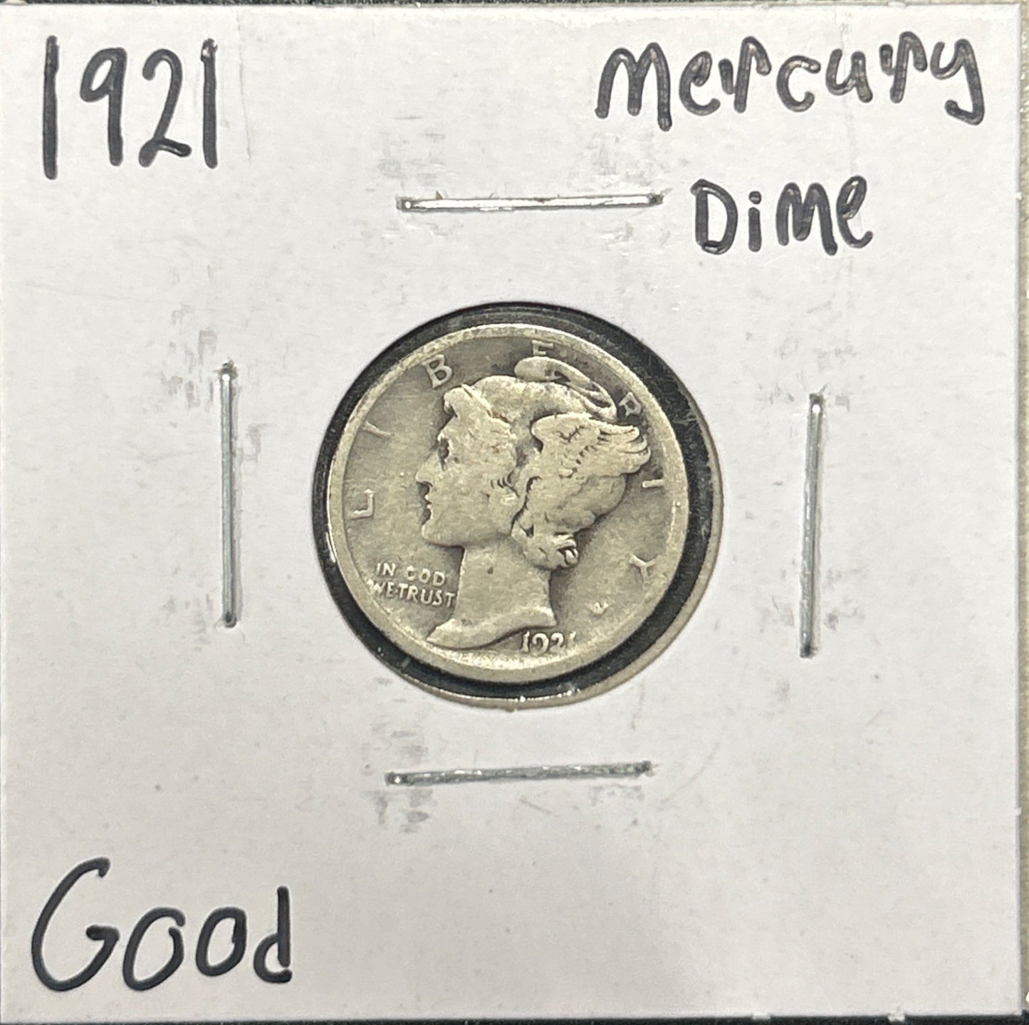 1921 Mercury Dime 4479.D6-A — Obverse