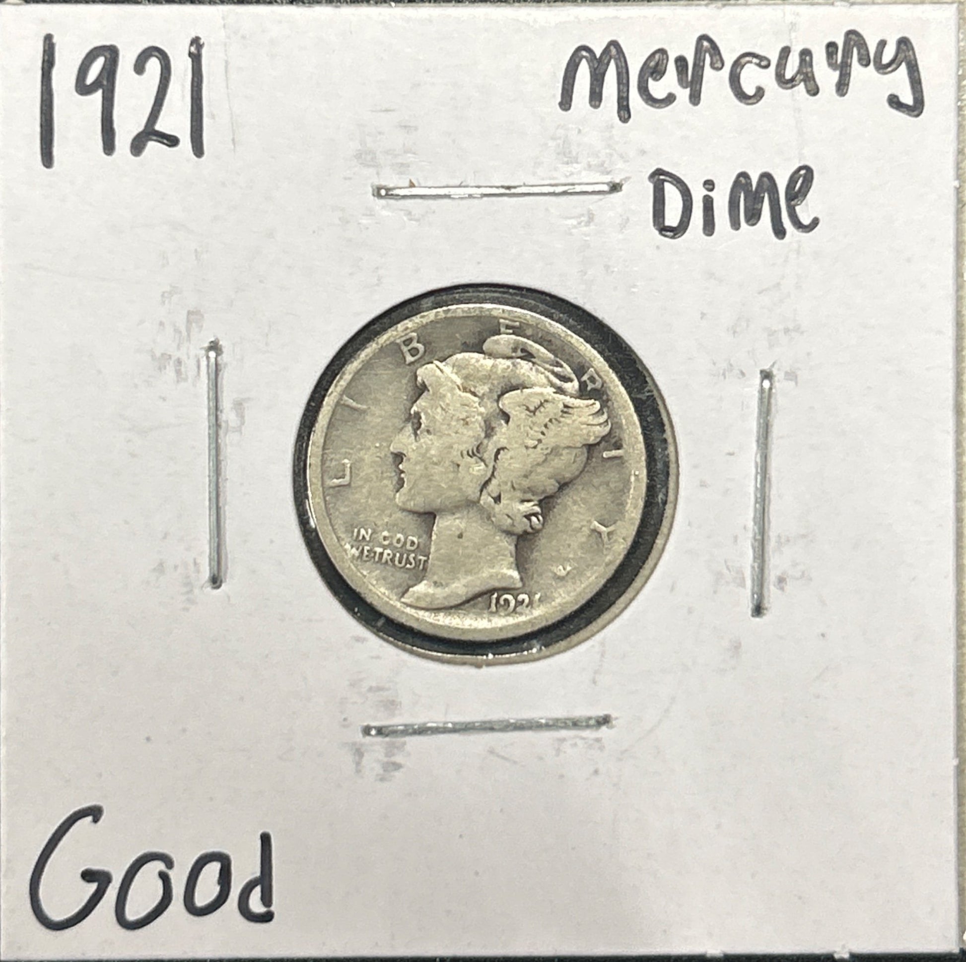 1921 Mercury Dime 4479.D6-A — Obverse