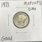 1921 Mercury Dime 4479.D4-A — Obverse