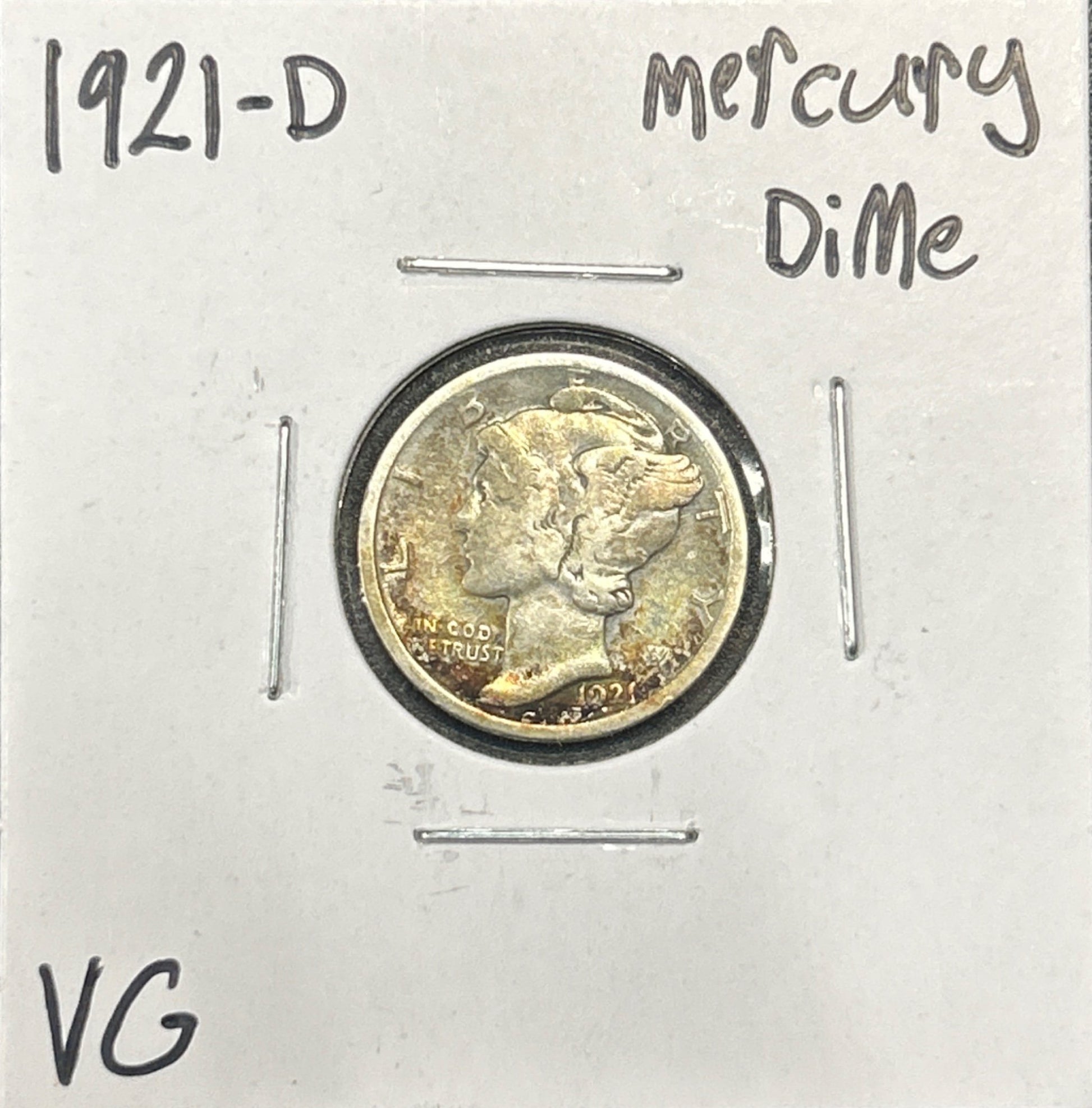 1921-D Mercury Dime 4543.D10-A — Obverse