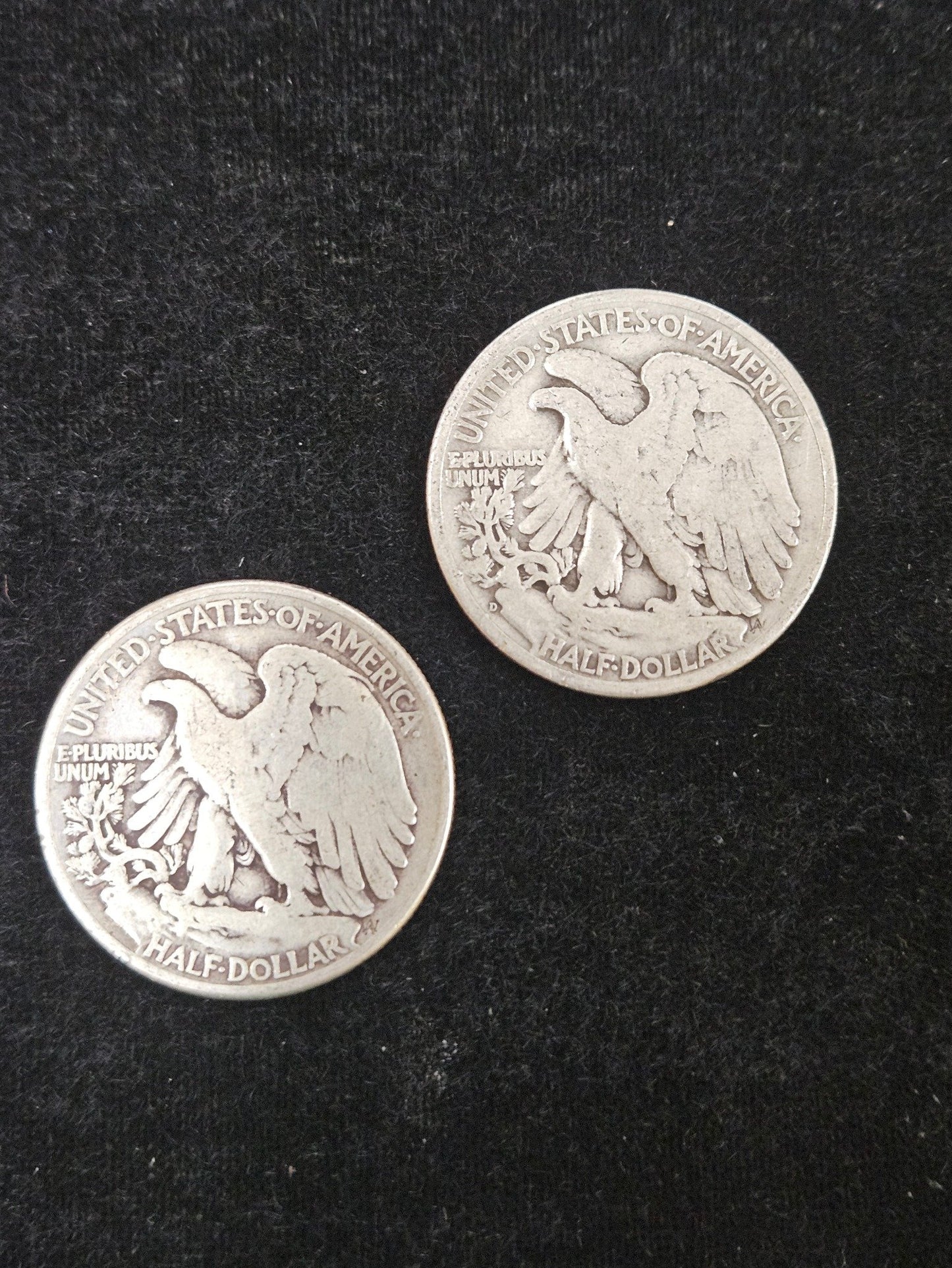 90% Walking Liberty Half Dollars $1 Face Value Average Circulation VDNT — Reverse