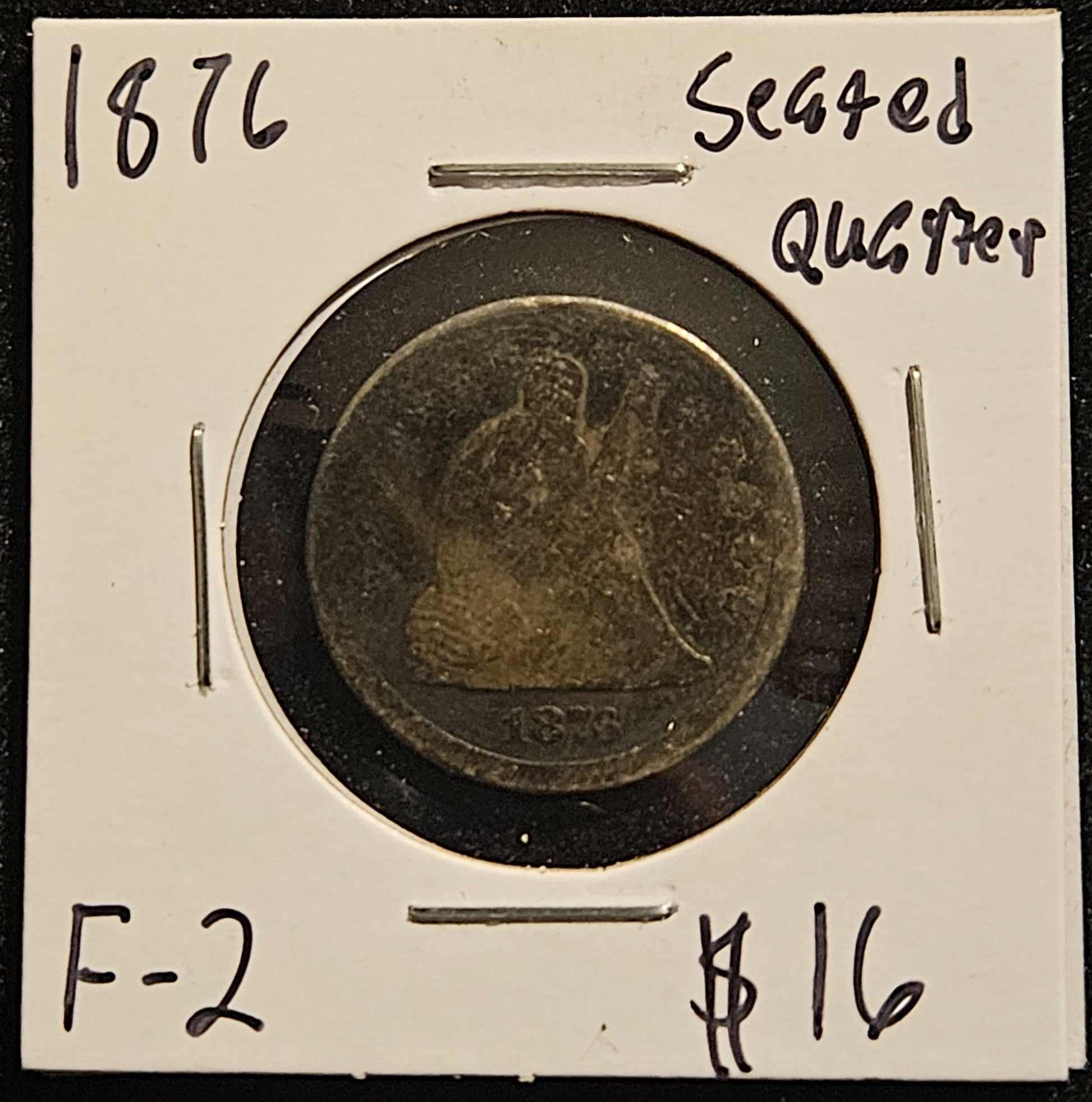 1876 Seated Liberty Quarter Fair-2 5149.2-A — Obverse