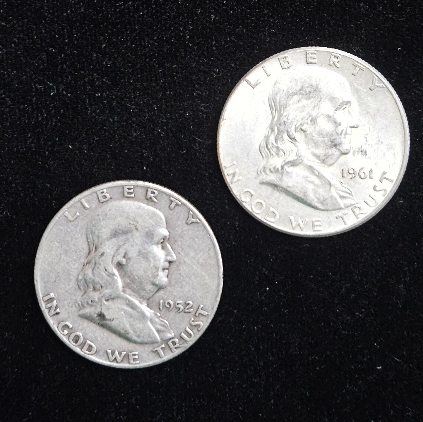 90% Franklin Half Dollars $1 Face Value Average Circulation EPPC — Obverse
