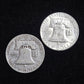90% Franklin Half Dollars $1 Face Value Average Circulation EPPC — Reverse