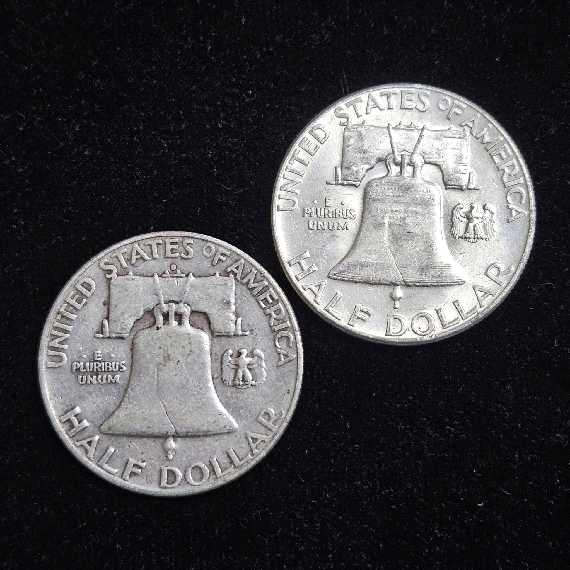 90% Franklin Half Dollars $1 Face Value Average Circulation EPPC — Reverse