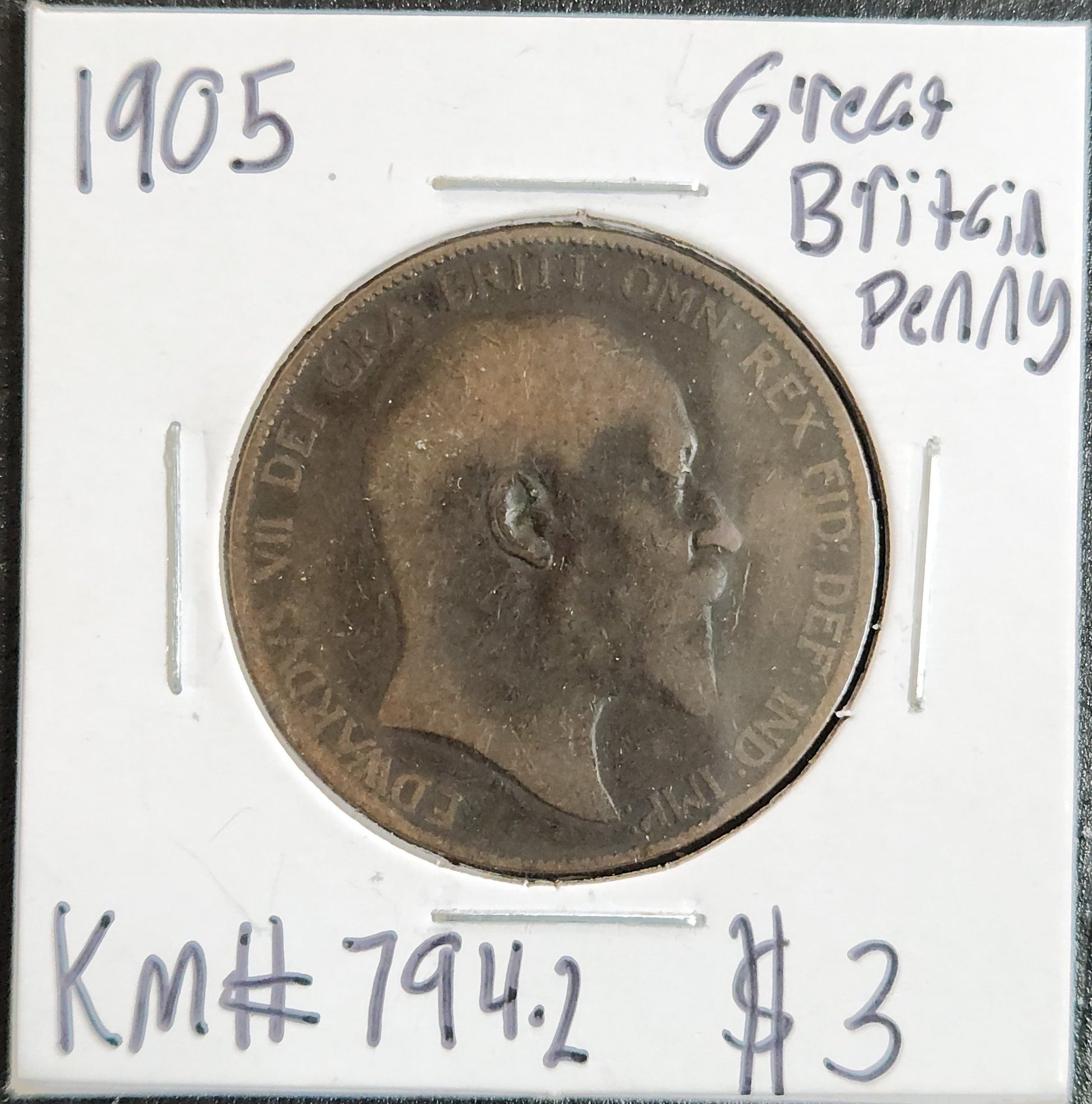 1905 Great Britain Penny A7F5 — Obverse