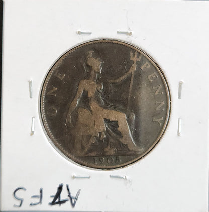 1905 Great Britain Penny A7F5 — Reverse