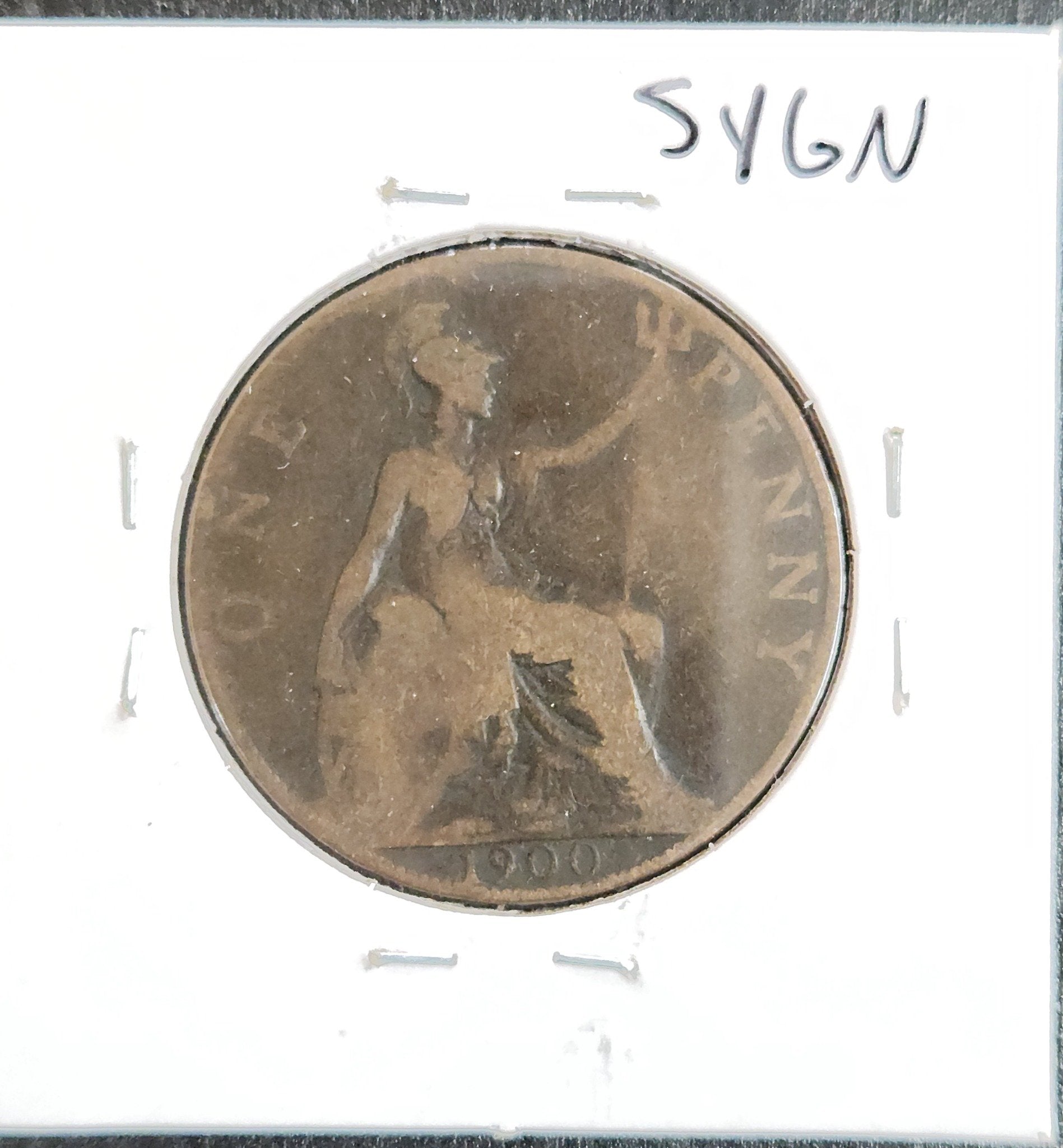 1900 Great Britain Penny SYGN — Reverse