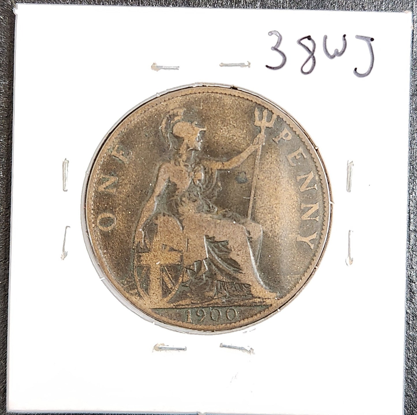 1900 Great Britain Penny 38WJ — Reverse