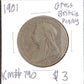 1901 Great Britain Penny EXQ9 — Obverse