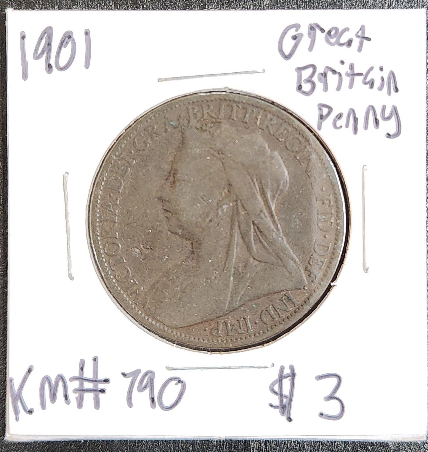 1901 Great Britain Penny EXQ9 — Obverse