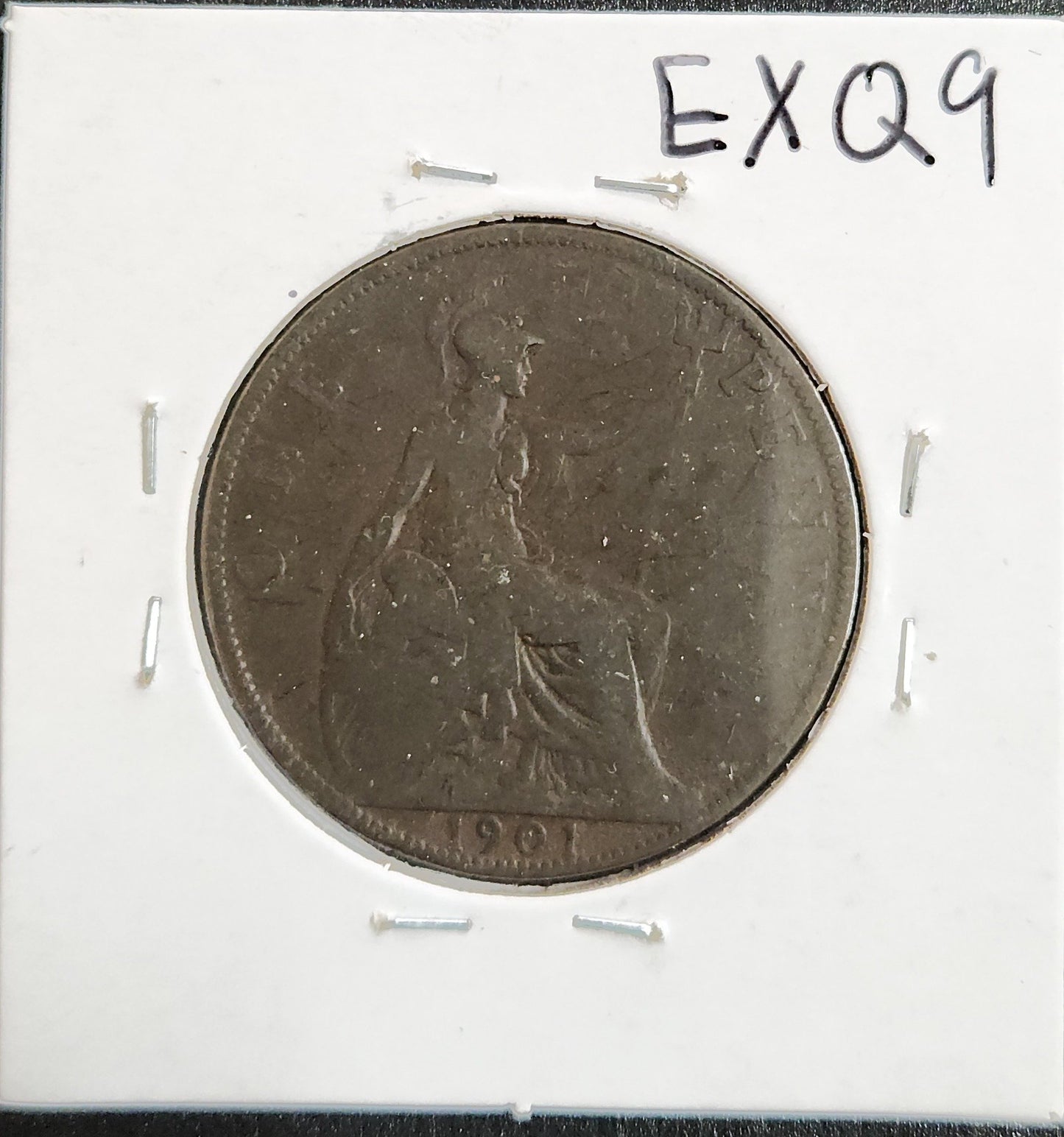 1901 Great Britain Penny EXQ9 — Reverse