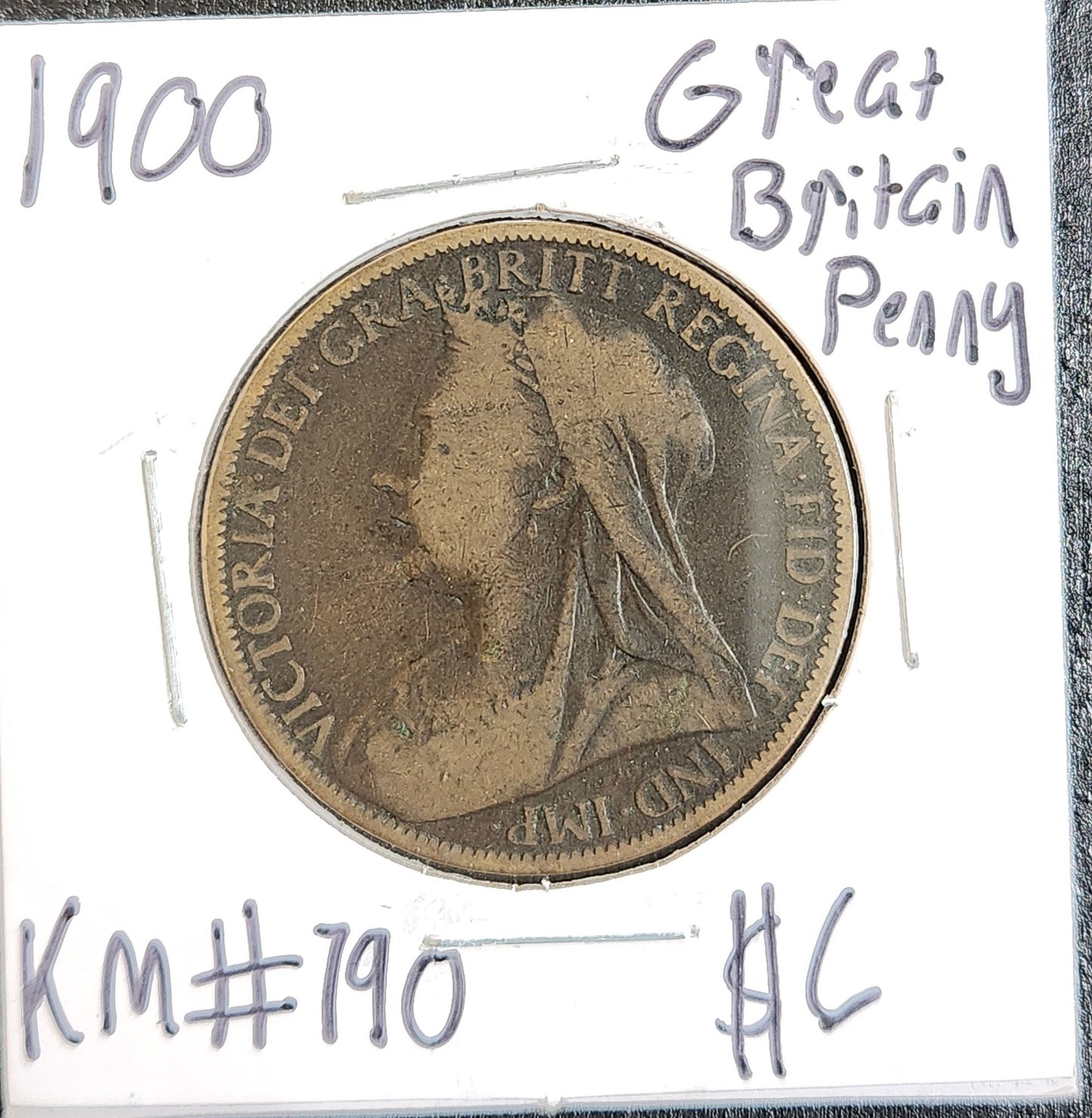 1900 Great Britain Penny KTHR — Obverse